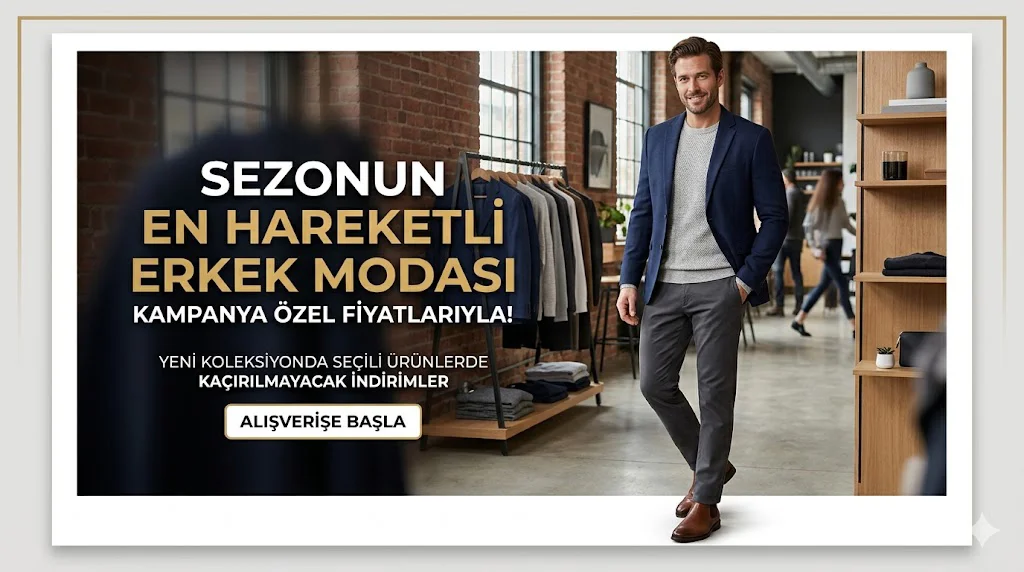 Erkek Giyimde İndirim